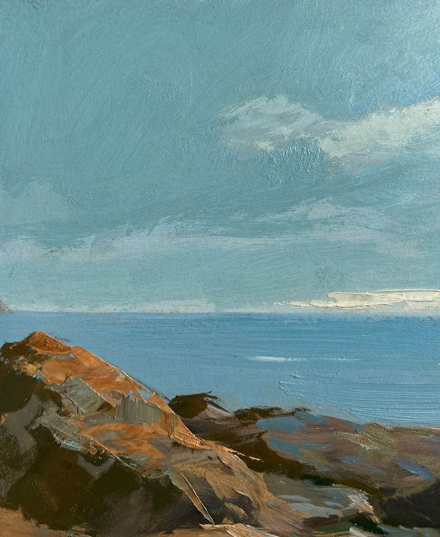 Oil painting Sailboat on the sea horizon Yuriy Suprunchuk - 4