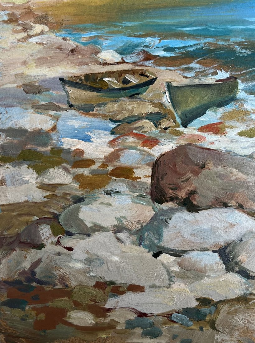 Oil painting Sounds of birds and sea waves Yuriy Suprunchuk - 7