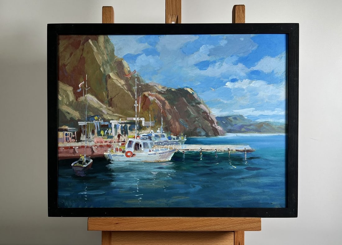 Oil painting Ships on the ferry Yuriy Suprunchuk - 2