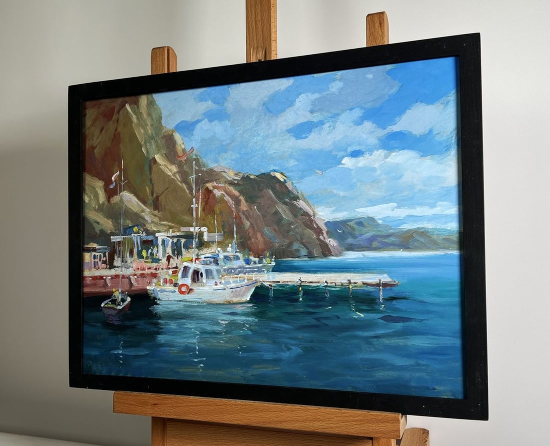 Oil painting Ships on the ferry Yuriy Suprunchuk - 3