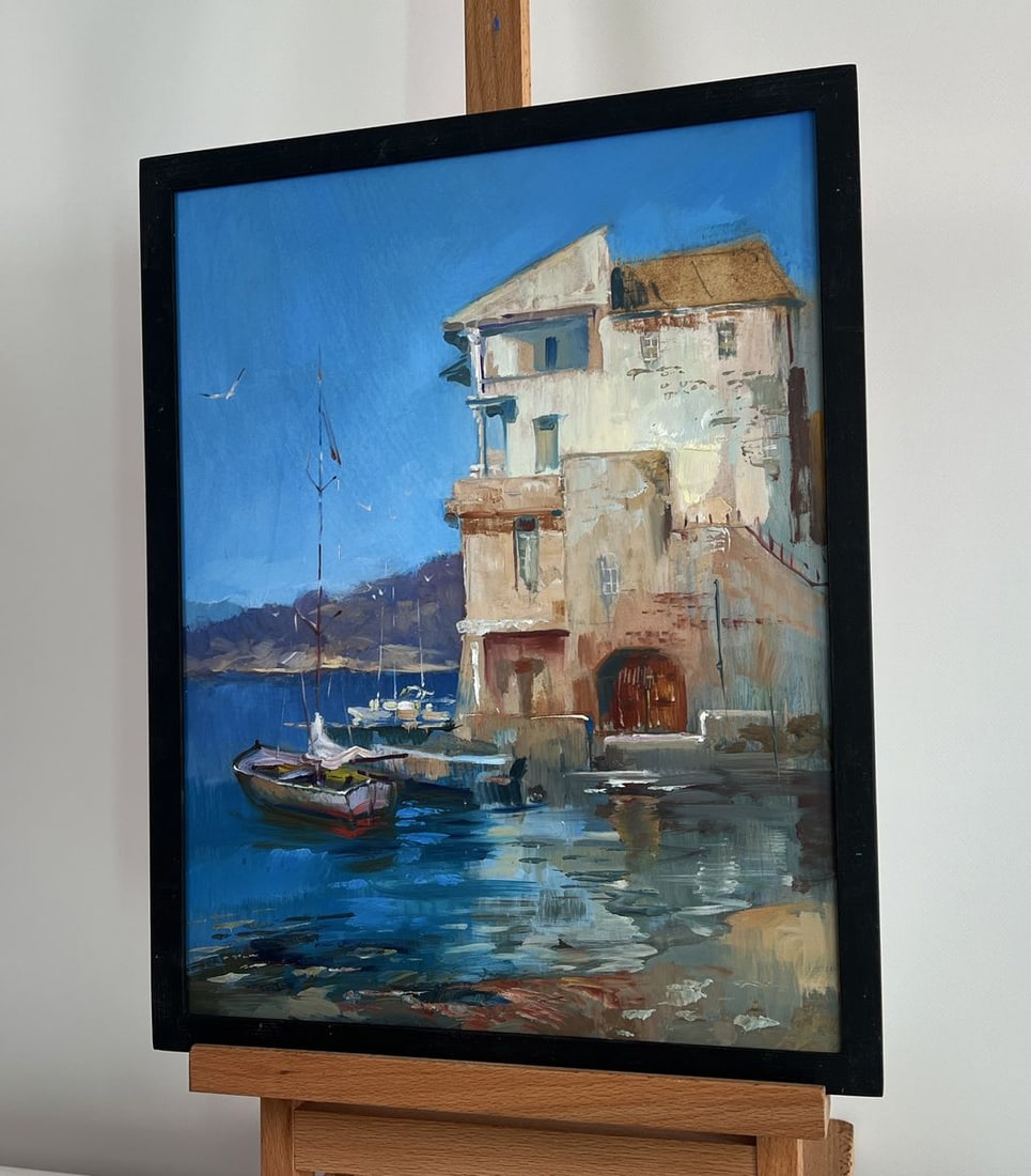 Oil painting Waiting for the tide Yuriy Suprunchuk - 3