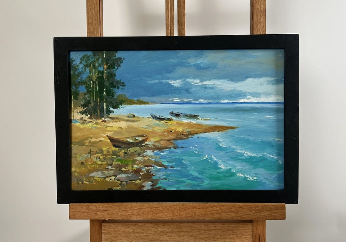 Oil painting The call of distant waves Yuriy Suprunchuk - 2