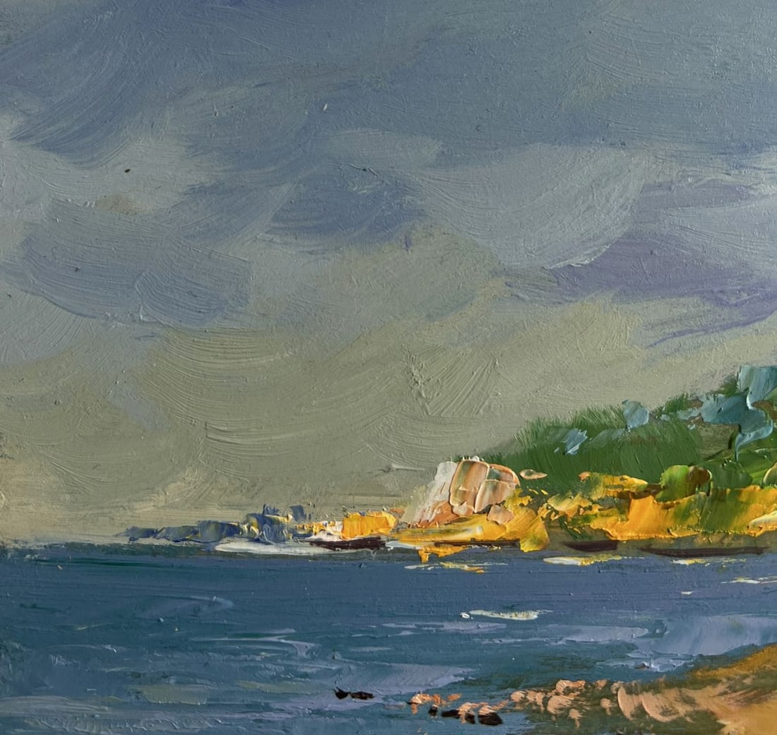 Oil painting Silence at the foot of the mountains Yuriy Suprunchuk - 4