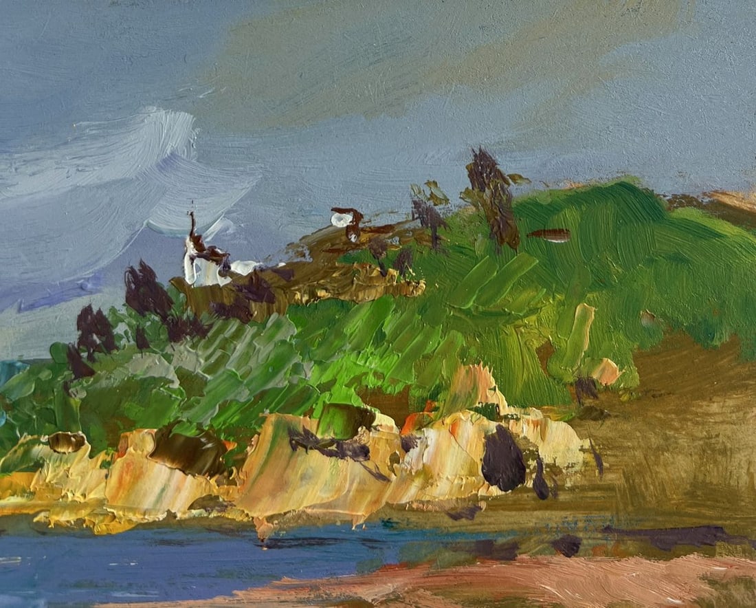 Oil painting Silence at the foot of the mountains Yuriy Suprunchuk - 5