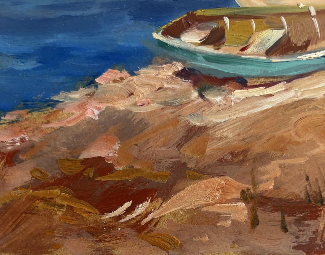 Oil painting Calm evening sea Yuriy Suprunchuk - 6