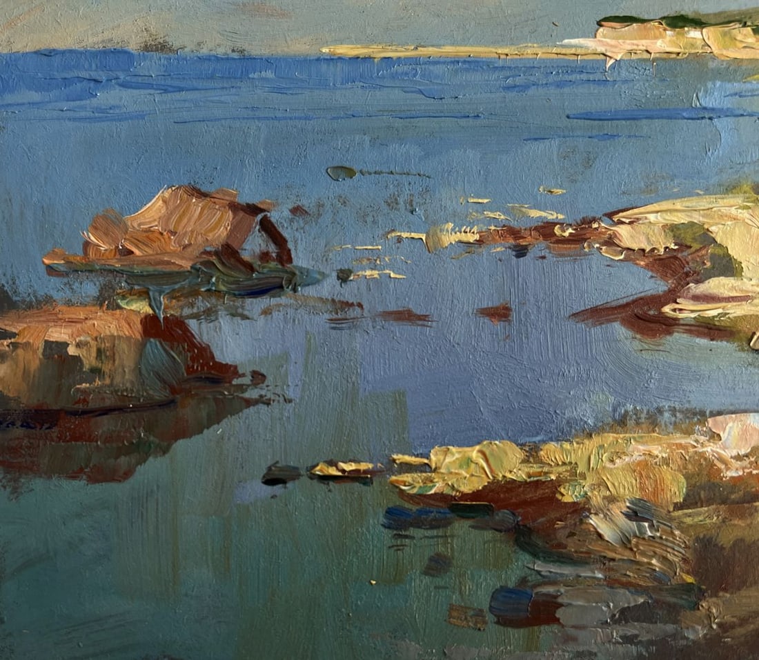 Oil painting The quiet breath of the sea Yuriy Suprunchuk - 6