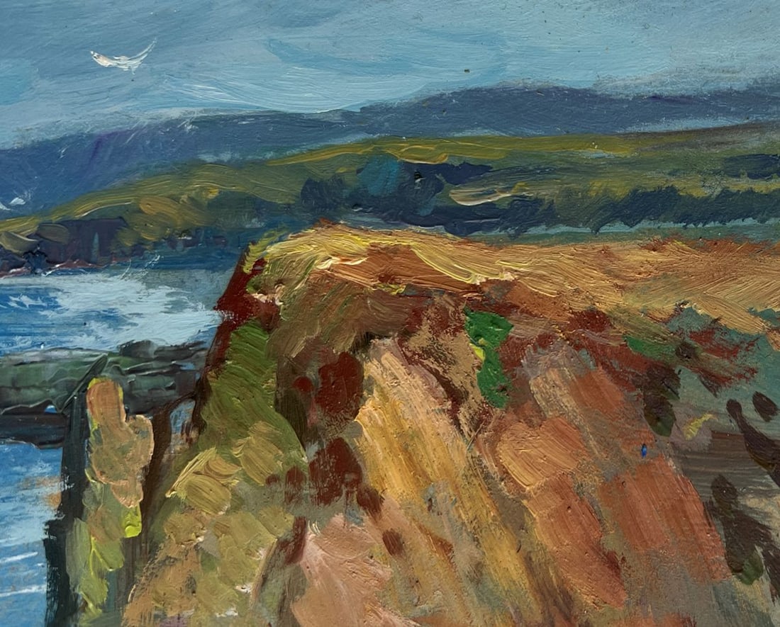 Oil painting Waves crash against the rocks Yuriy Suprunchuk - 5