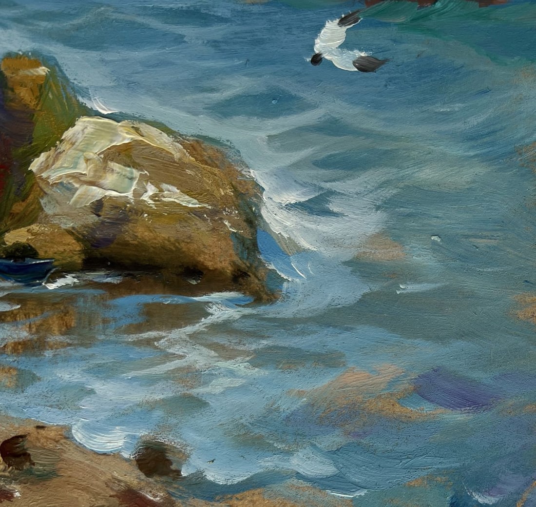 Oil painting Sailboats on the sea horizon Yuriy Suprunchuk - 7