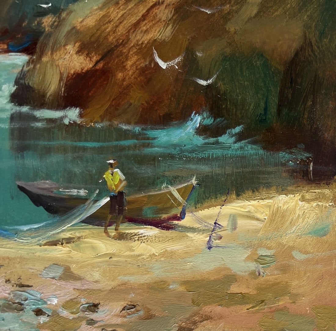 Oil painting Great day to go fishing Yuriy Suprunchuk - 7