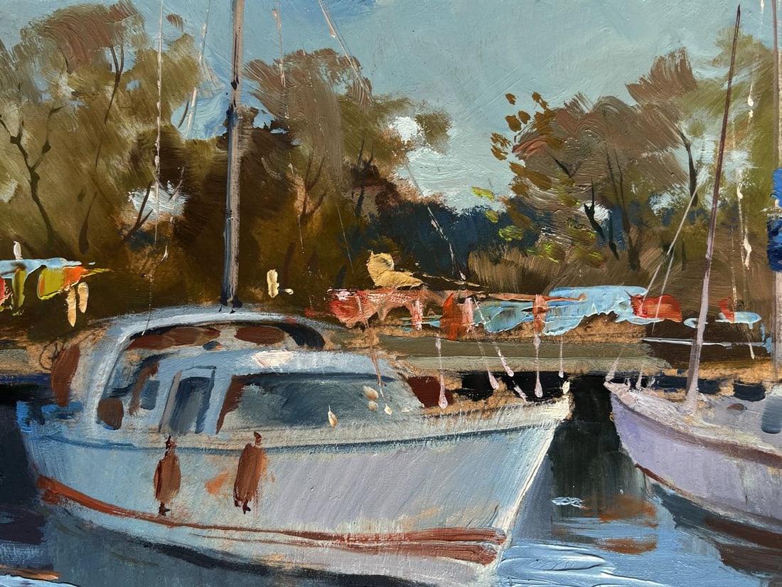Oil painting Summer Yacht Club Yuriy Suprunchuk - 5