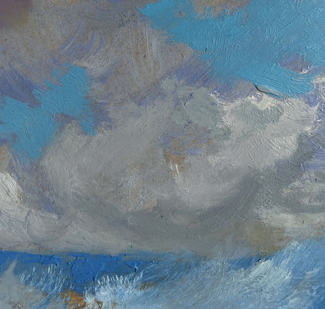 Oil painting Raging sea waves Yuriy Suprunchuk - 4