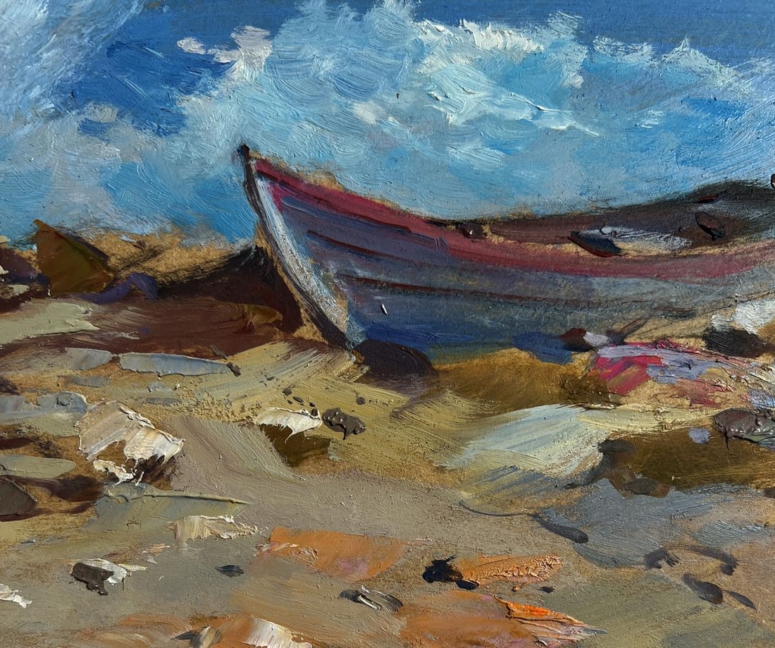 Oil painting Raging sea waves Yuriy Suprunchuk - 8