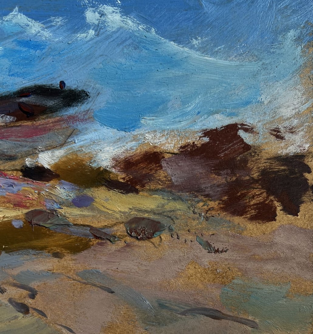 Oil painting Raging sea waves Yuriy Suprunchuk - 9