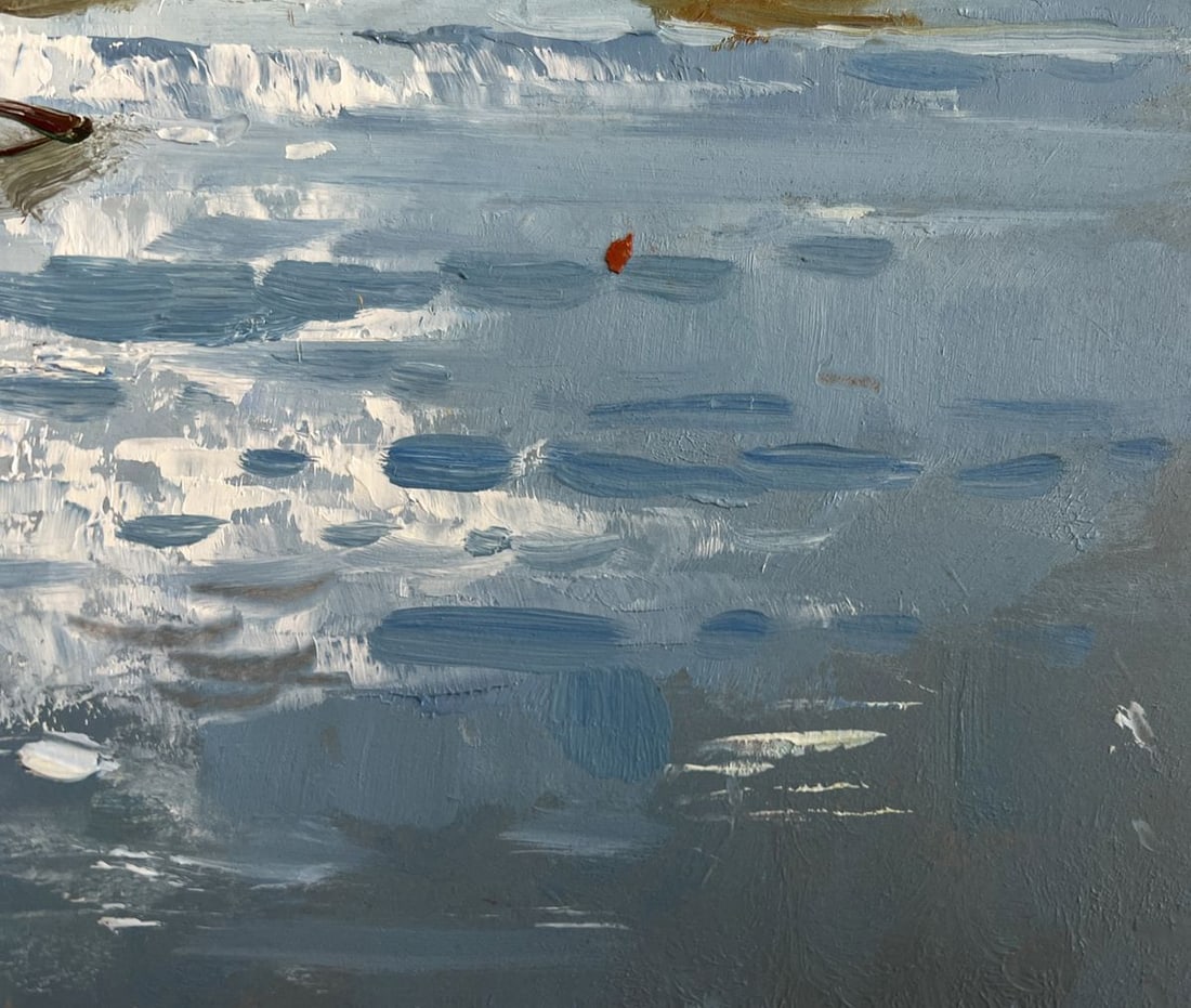 Oil painting Sunset colors in the sea Yuriy Suprunchuk - 7