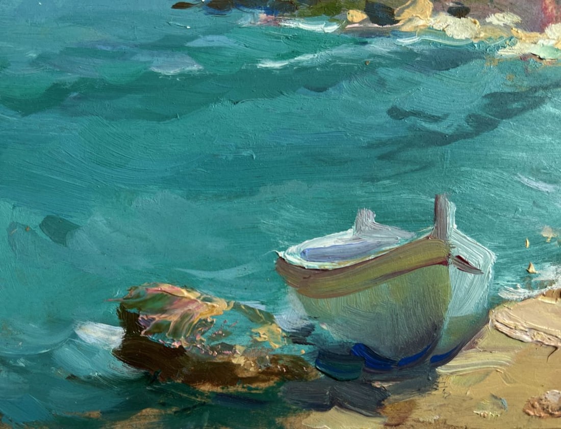 Oil painting After the sea storm Yuriy Suprunchuk - 6