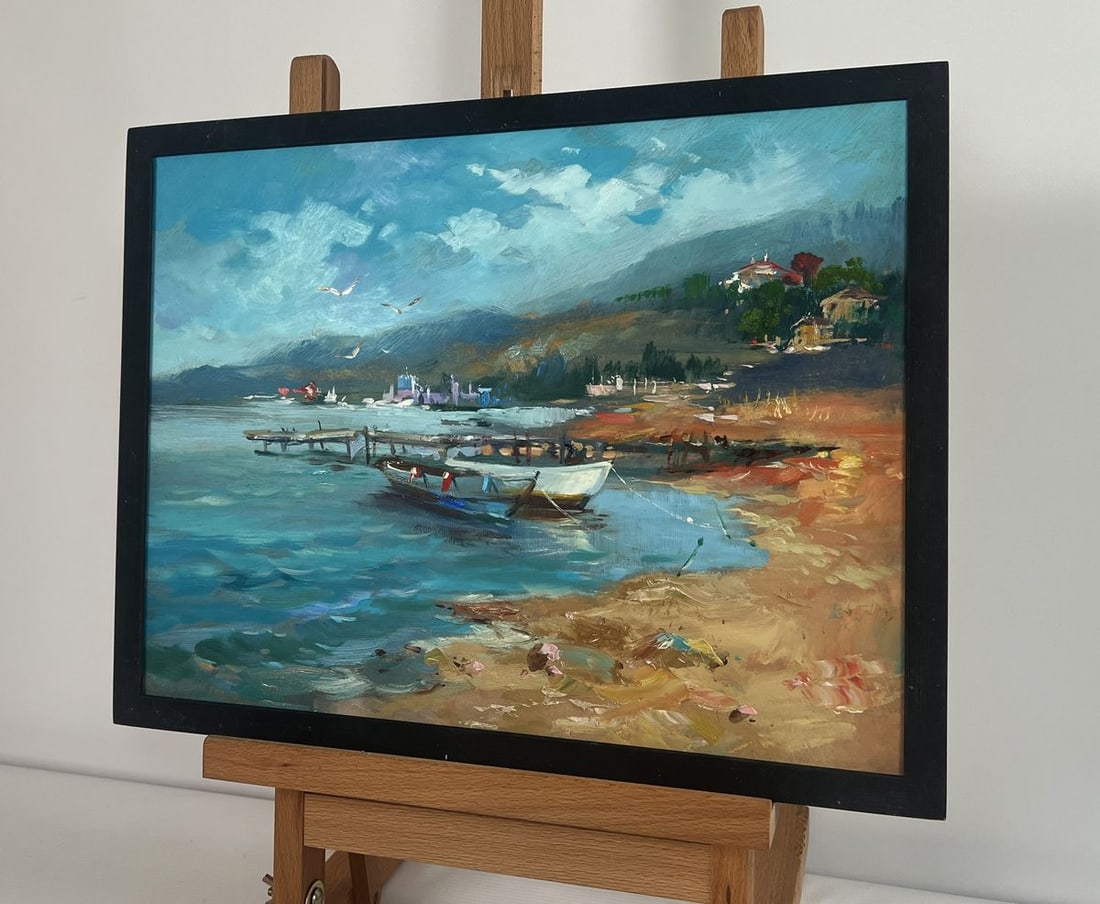 Oil painting Hidden corner by the sea Yuriy Suprunchuk - 3