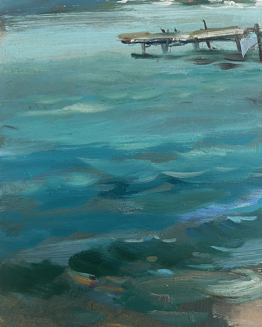Oil painting Hidden corner by the sea Yuriy Suprunchuk - 7