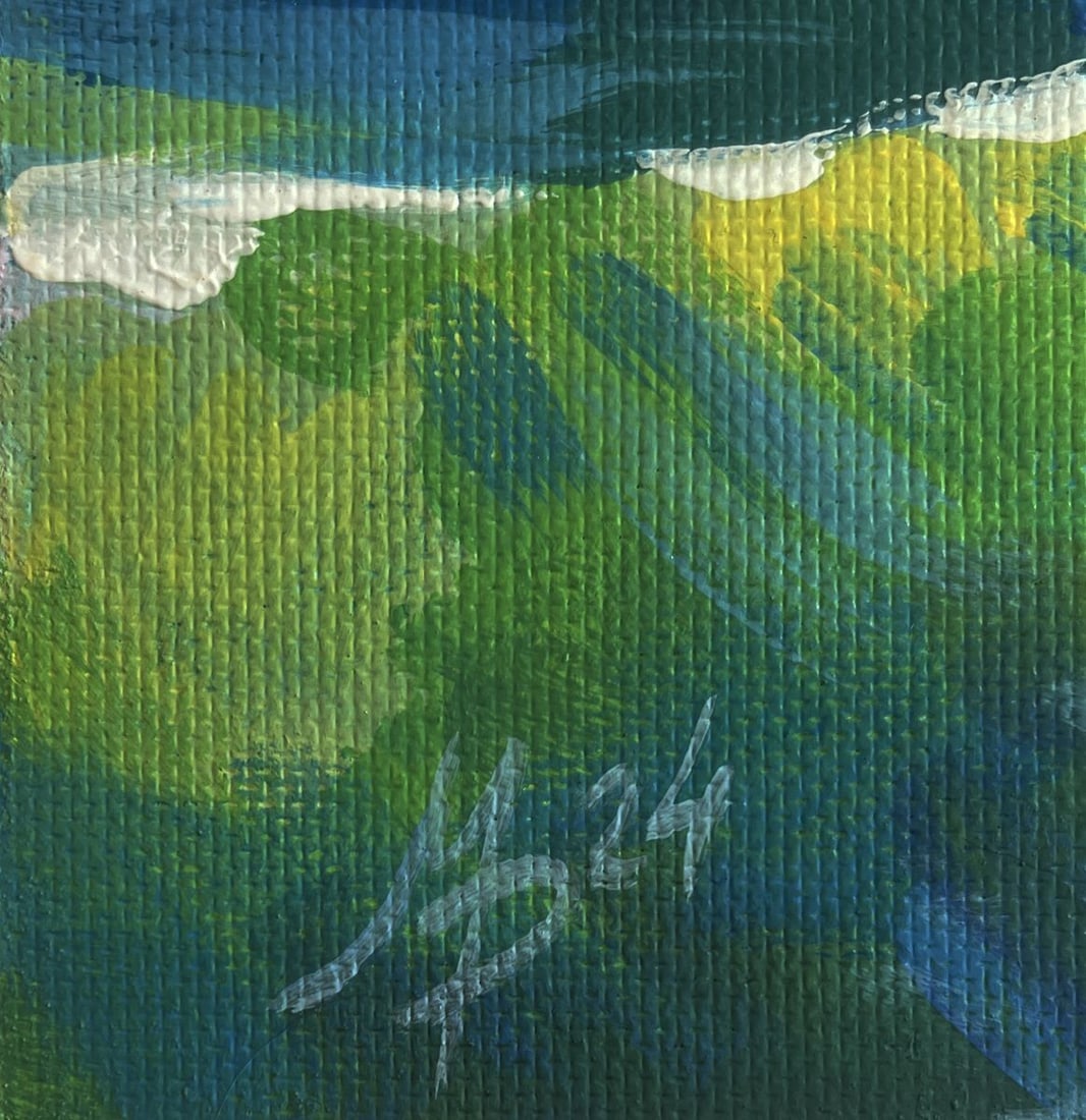 Acrylic painting Seagulls over the sea Mykhailo Patskan - 7