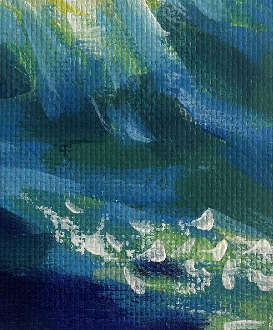 Acrylic painting Seagulls over the sea Mykhailo Patskan - 9