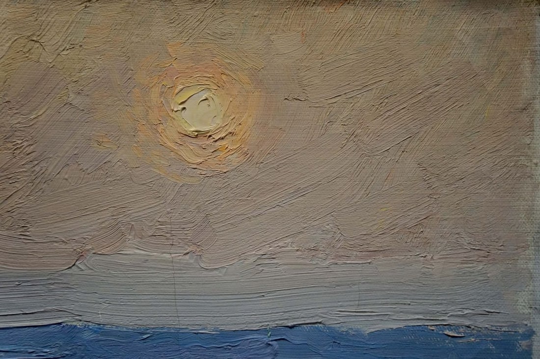 Oil painting Sunset landscape Sevastyanov Viktor Grigorievich - 3