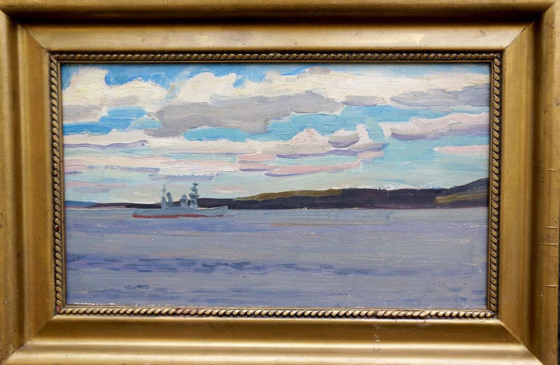 Oil painting Ship on the voyage (1 of 7)