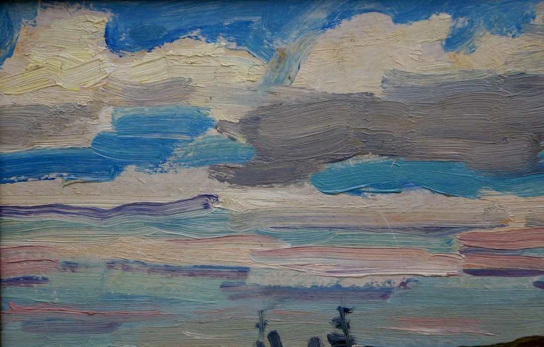 Oil painting Ship on the voyage - 2