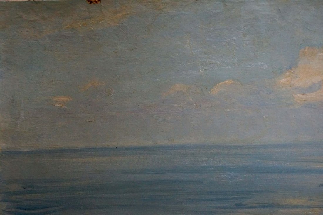 Oil painting Shore landscape - 2