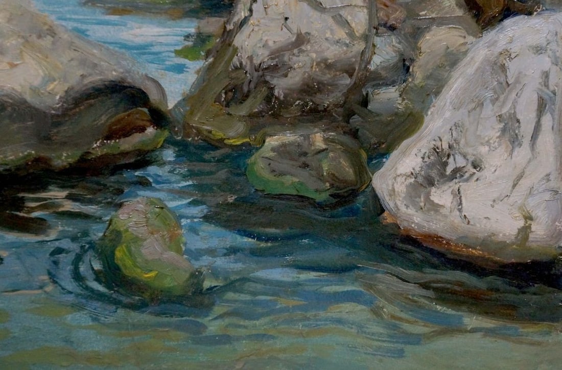 Oil painting Shore landscape - 5