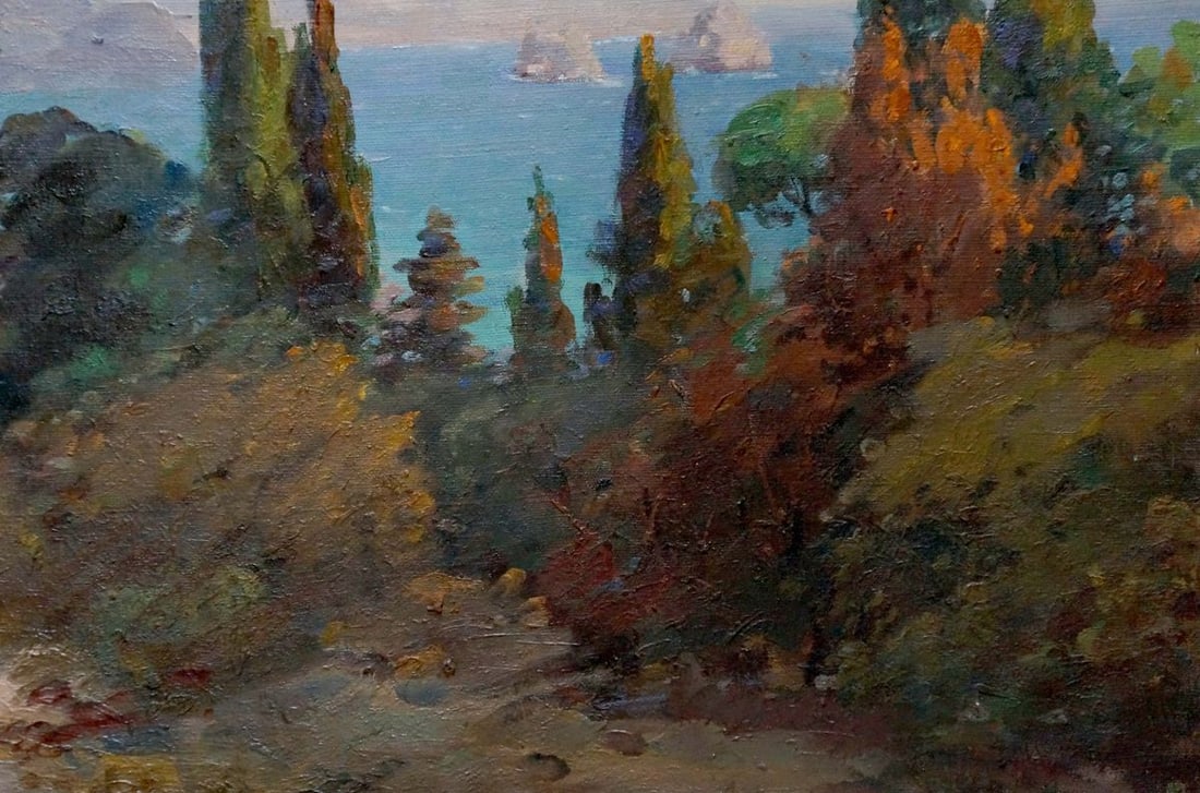 Oil painting Fog landscape Kisel Ivan Gordeevich - 5