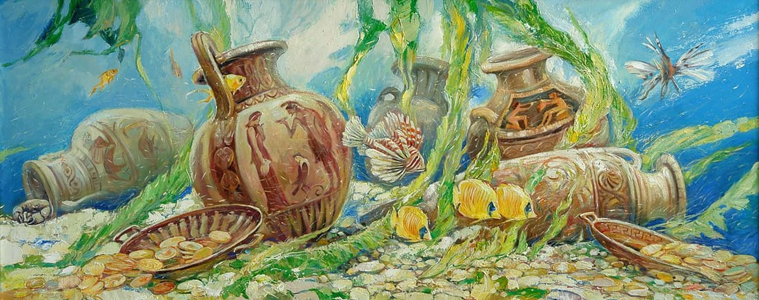 Acrylic painting Treasure Titinin Yurii (1 of 1)