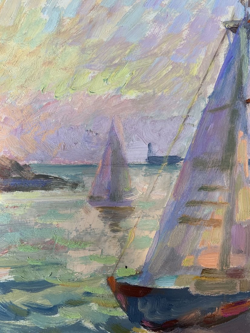 Oil painting Evening Batrakov Vladimir Grigorievich - 10