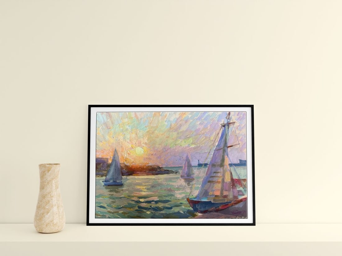 Oil painting Evening Batrakov Vladimir Grigorievich - 2