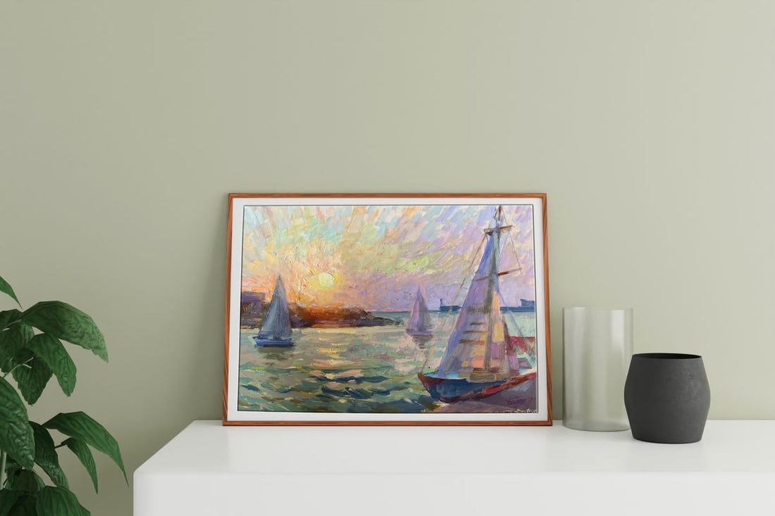 Oil painting Evening Batrakov Vladimir Grigorievich - 3