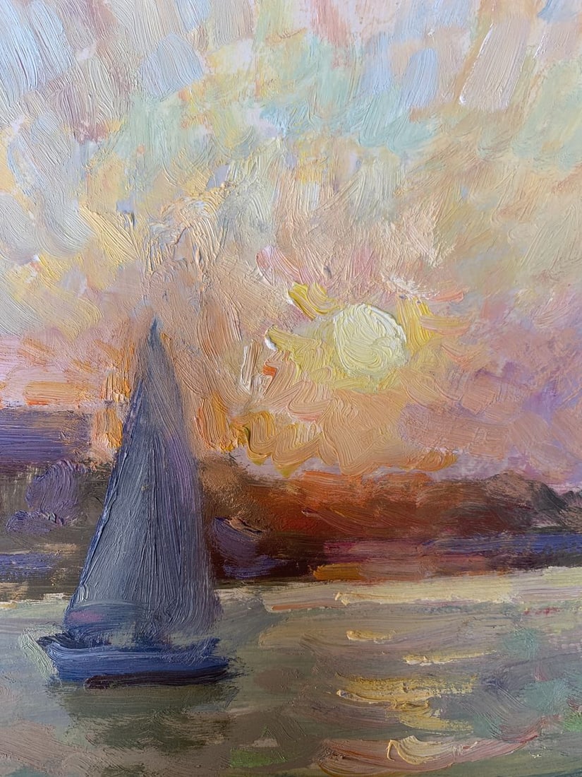 Oil painting Evening Batrakov Vladimir Grigorievich - 4