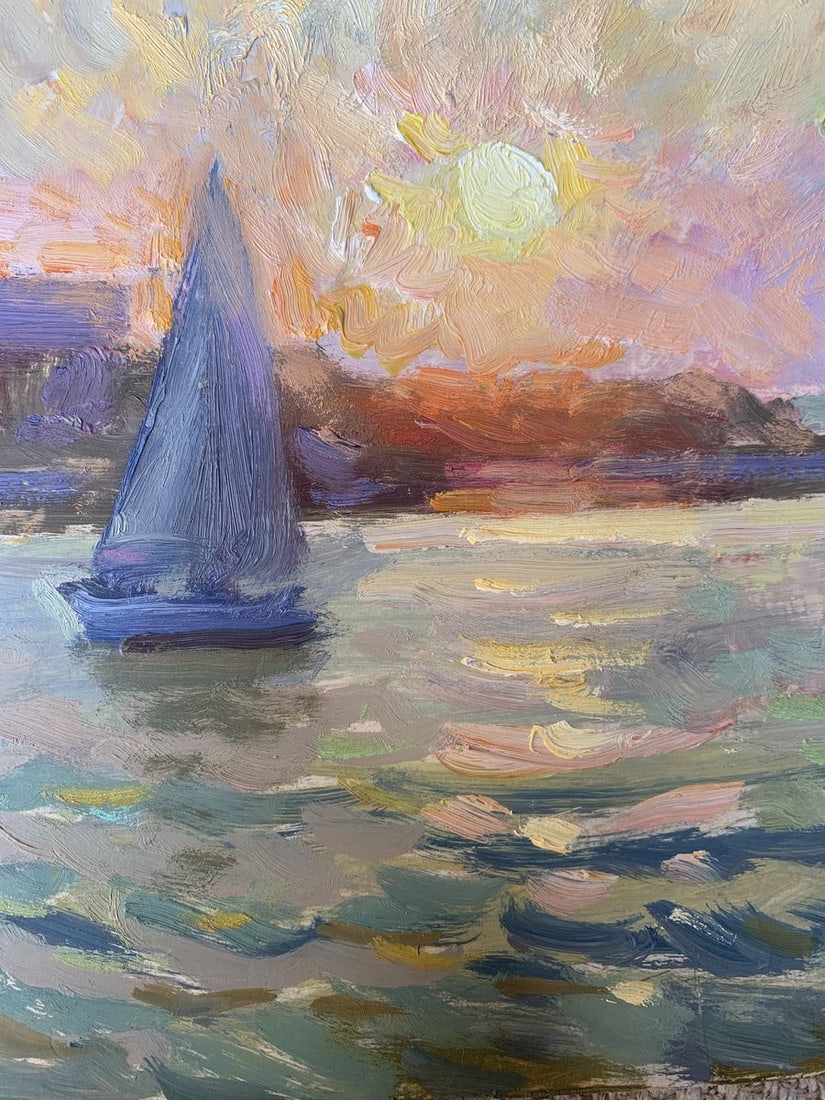 Oil painting Evening Batrakov Vladimir Grigorievich - 8