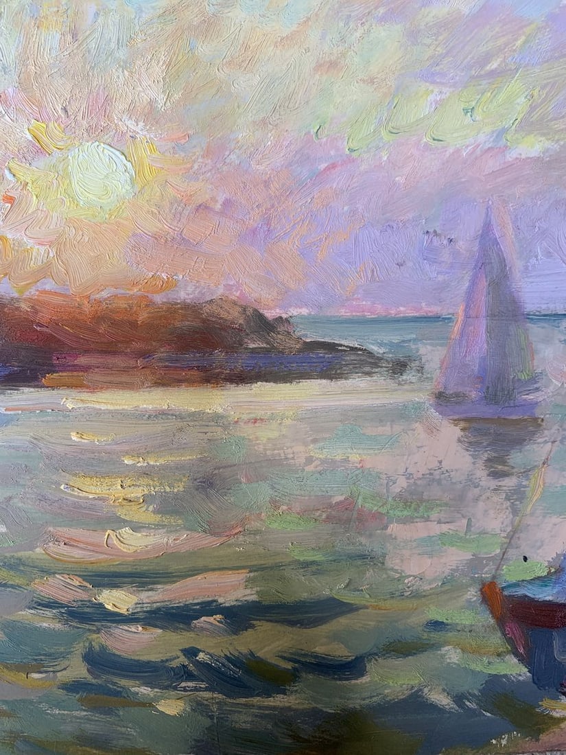 Oil painting Evening Batrakov Vladimir Grigorievich - 9