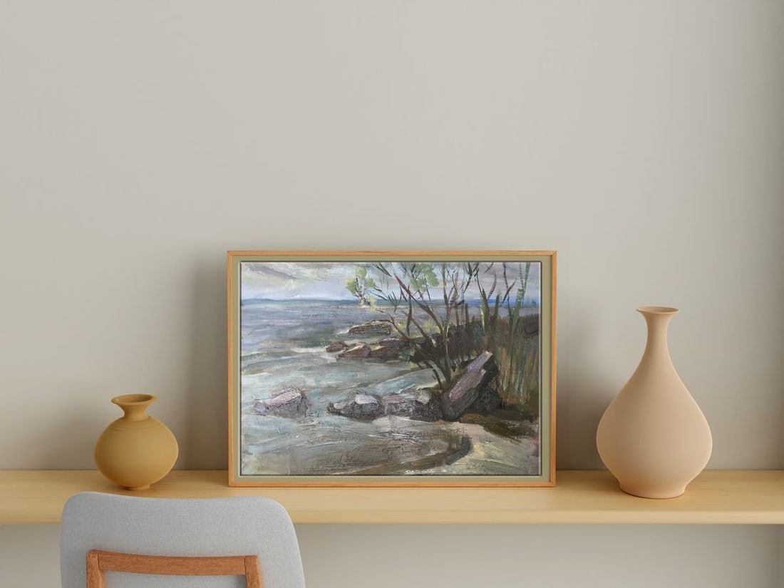 Oil painting Storm Unknown artist - 3