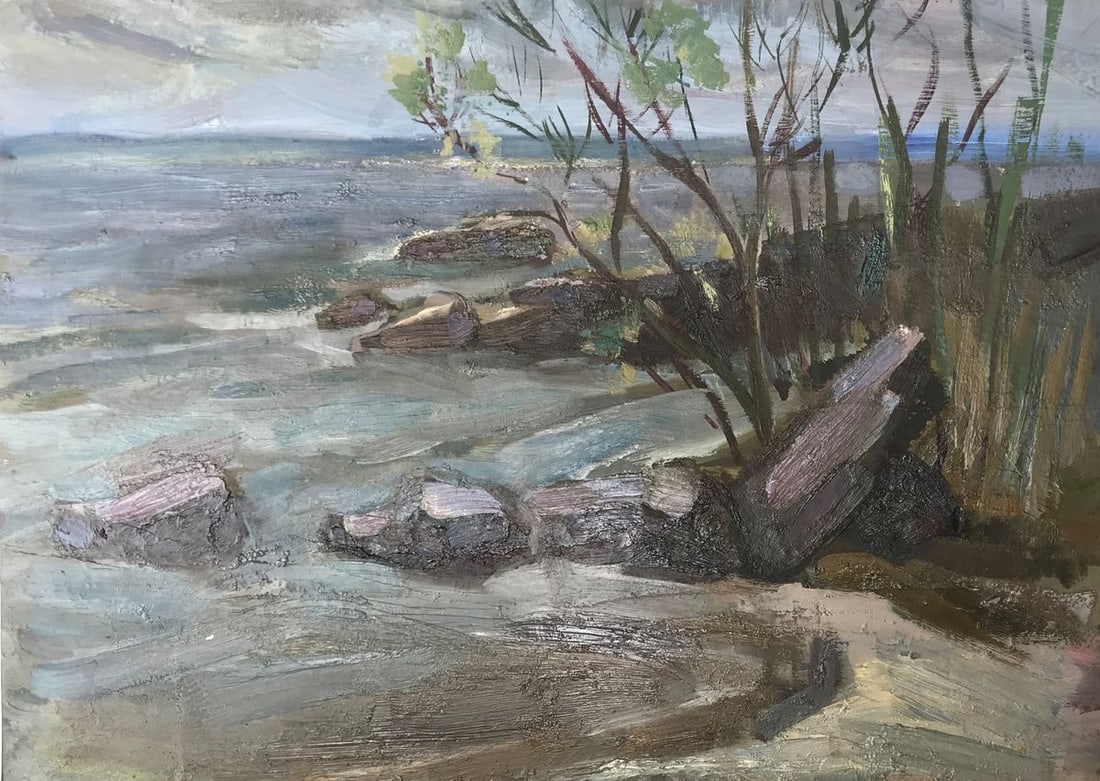 Oil painting Storm Unknown artist - 4