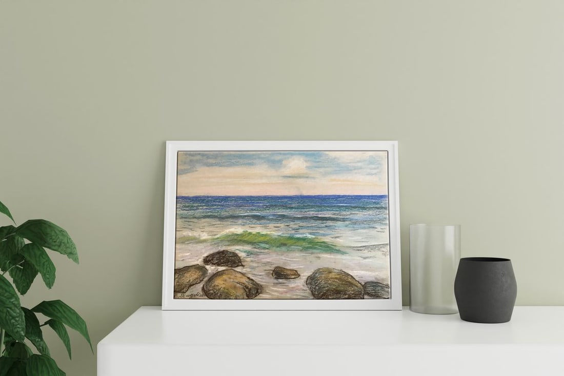 Pencils painting On the Black Sea Wihyrovskii Victor - 2