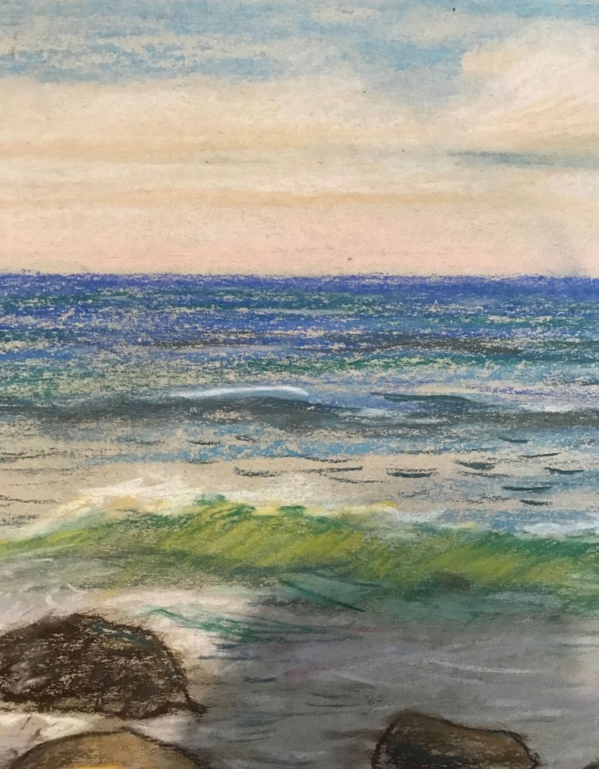 Pencils painting On the Black Sea Wihyrovskii Victor - 5