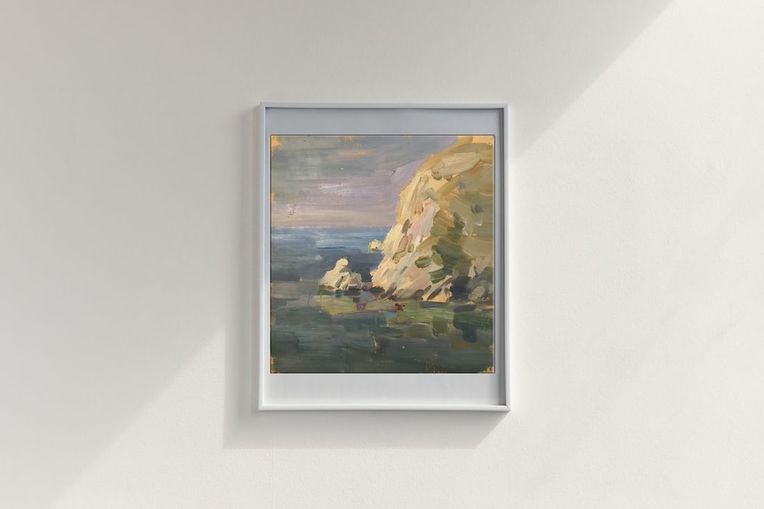 Oil painting Rocky coast Unknown artist - 2