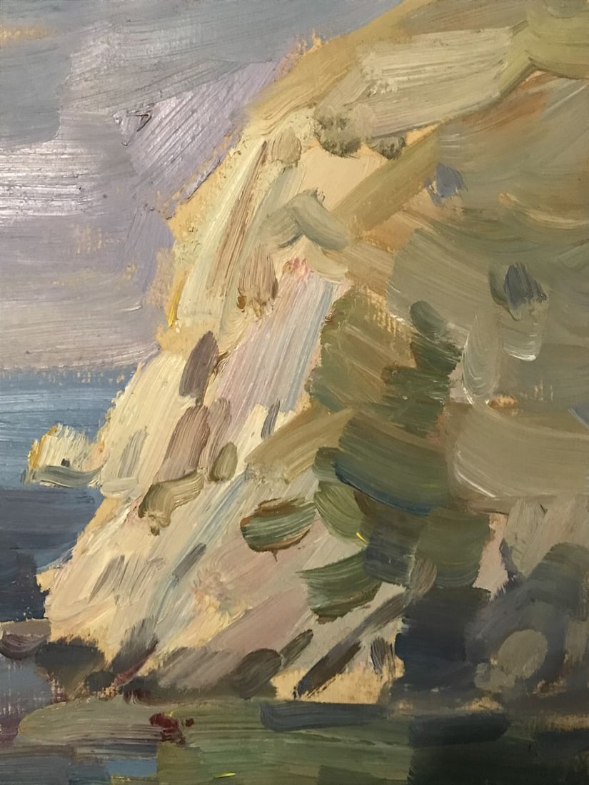 Oil painting Rocky coast Unknown artist - 6