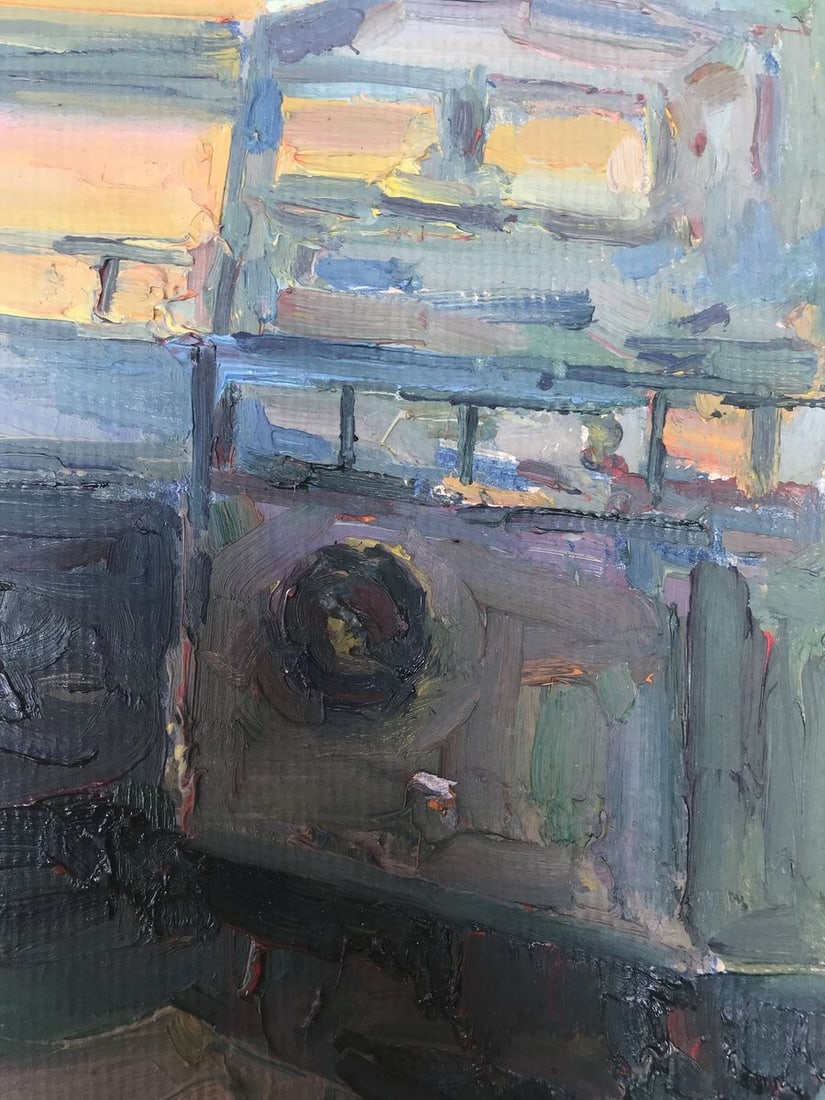 Oil painting Sunset at sea Peter Tovpev - 10