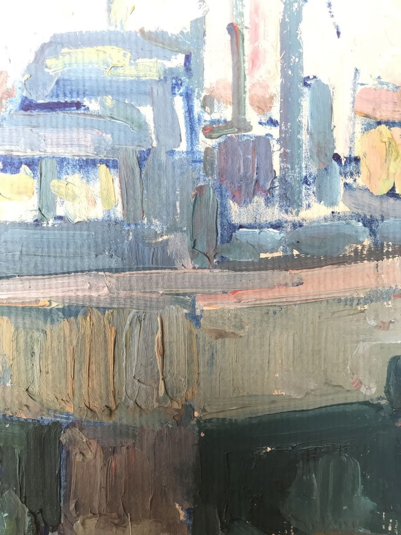 Oil painting Dawn in the sea Peter Tovpev - 9