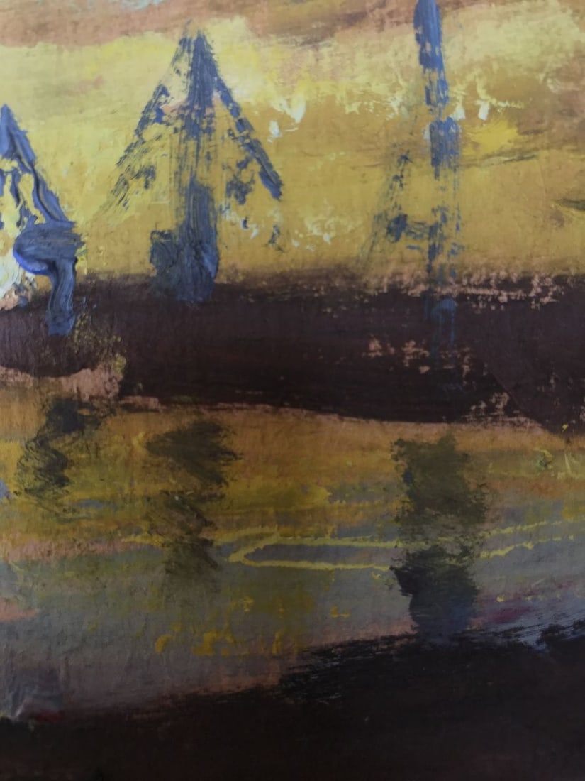 Oil painting Bright sunset Unknown artist - 10