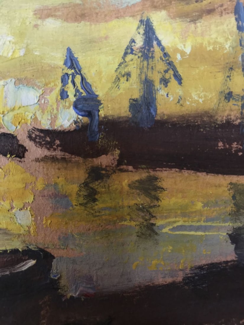 Oil painting Bright sunset Unknown artist - 9