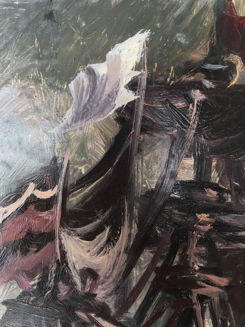 Oil painting Ships at sea Alexander Arkadievich Litvinov - 4