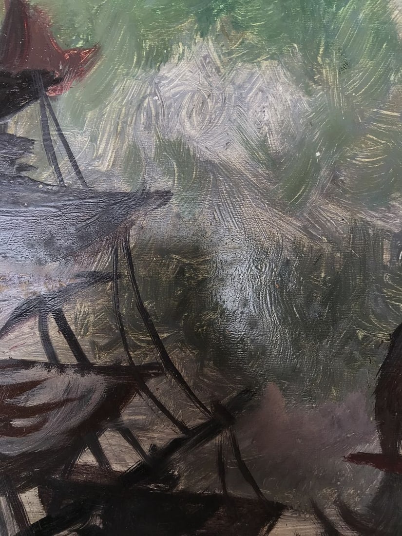 Oil painting Ships at sea Alexander Arkadievich Litvinov - 6