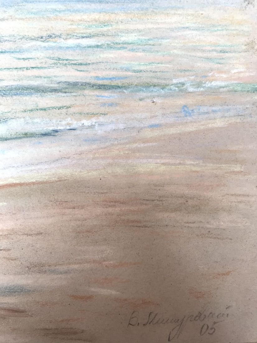Pencils painting Seascape Wihyrovskii Victor - 10