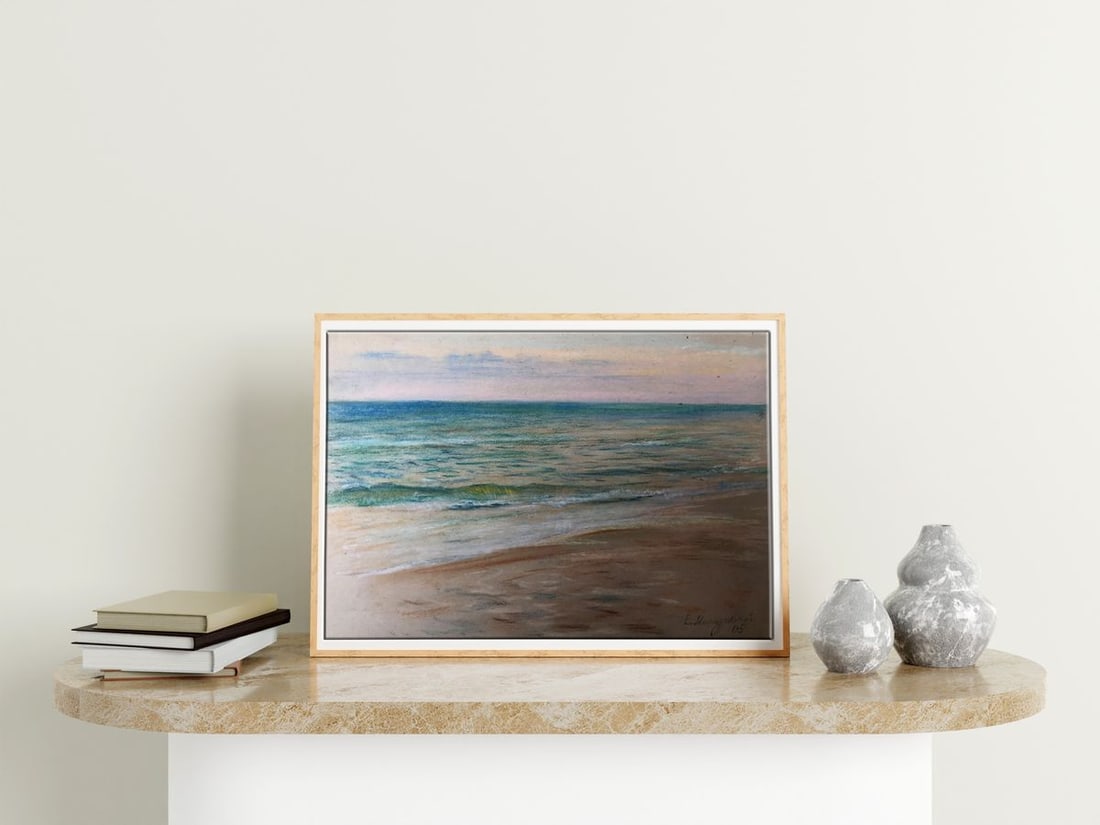 Pencils painting Seascape Wihyrovskii Victor - 3